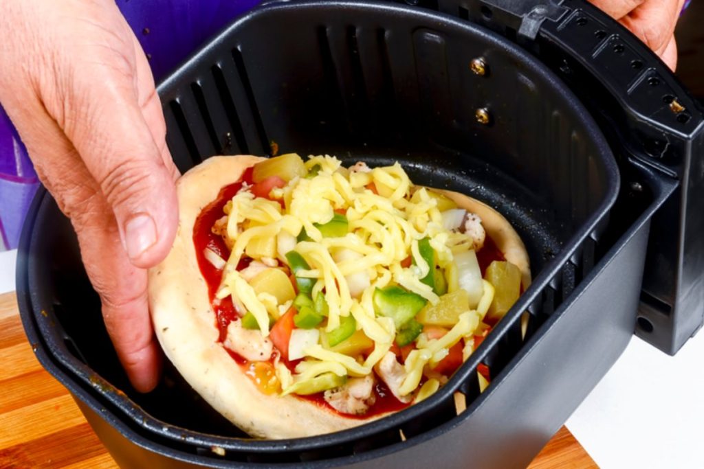 Pizza en freidora de aire