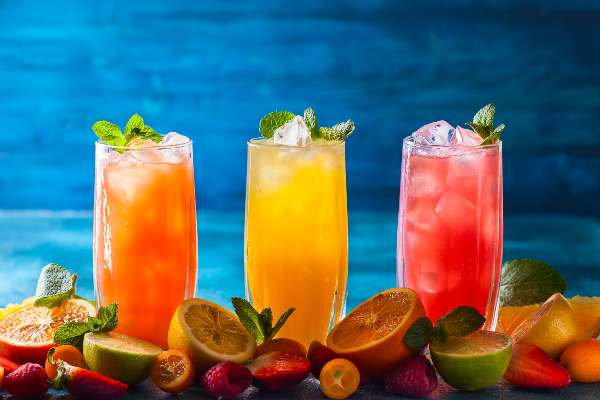 Limonadas de frutas, Cocteles refrescantes
