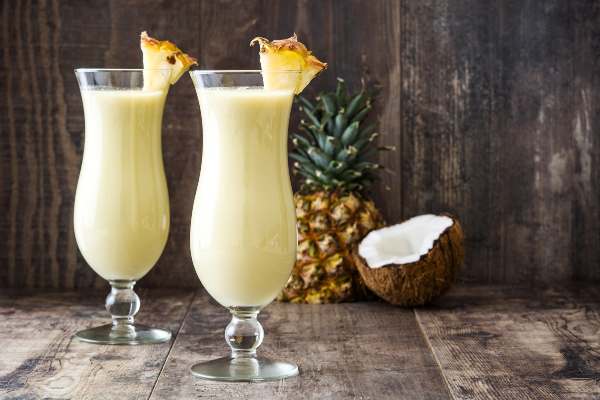 Piña colada, cocteles refrescantes