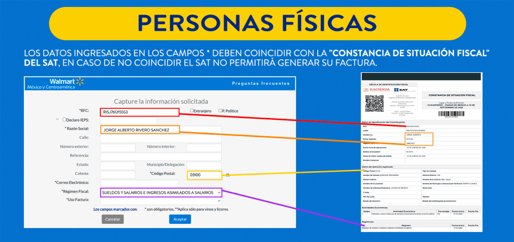 Datos fiscales personas físicas