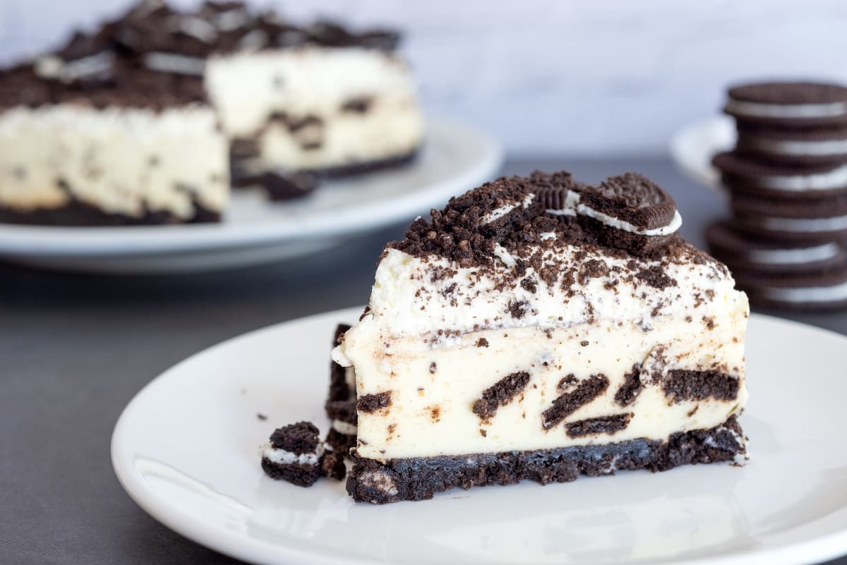 Cheesecake de galletas de chocolate sin horno