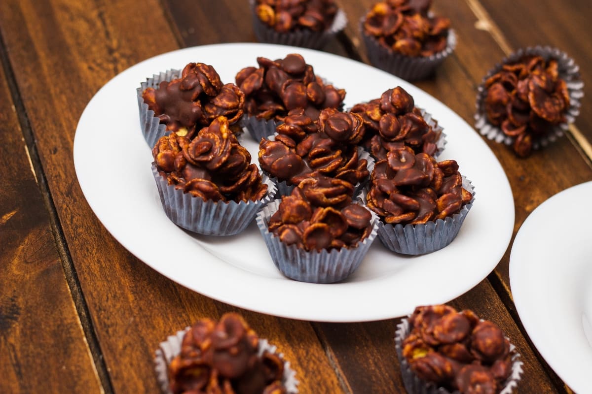 Enjambres de chocolate con cereal
