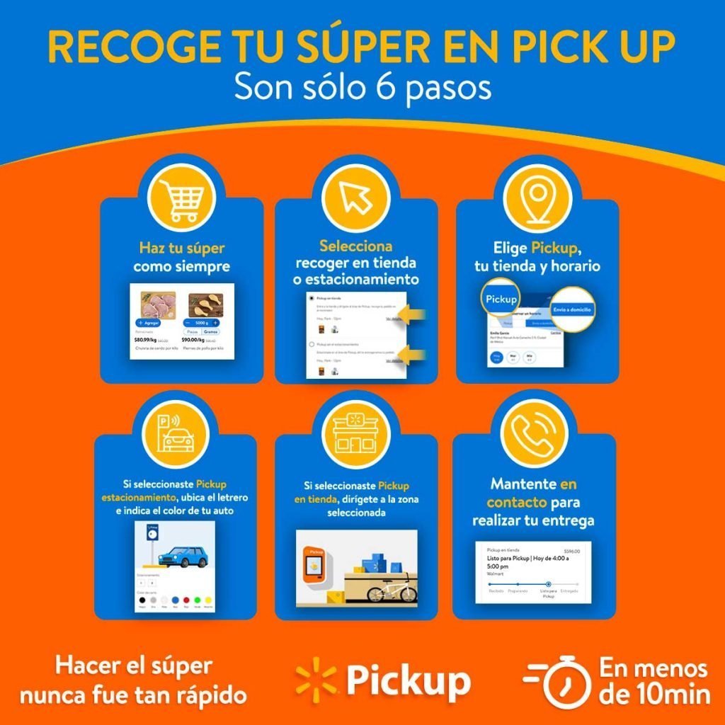 Recoge tu súper en Pickup Walmart