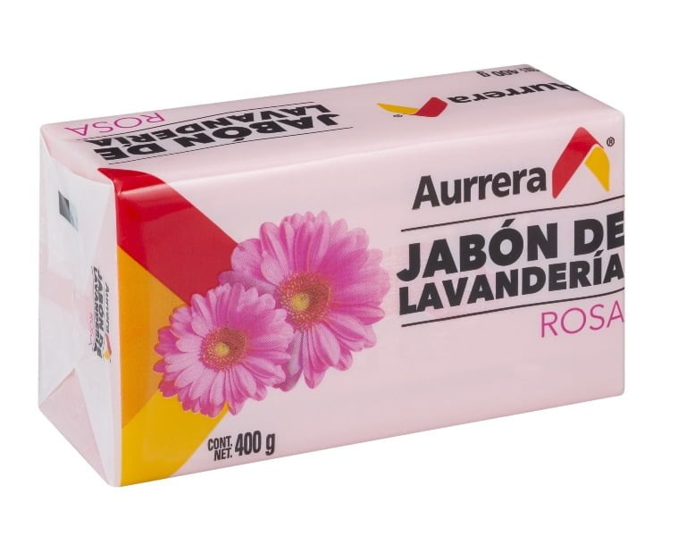 Jabón en barra Aurrera rosa