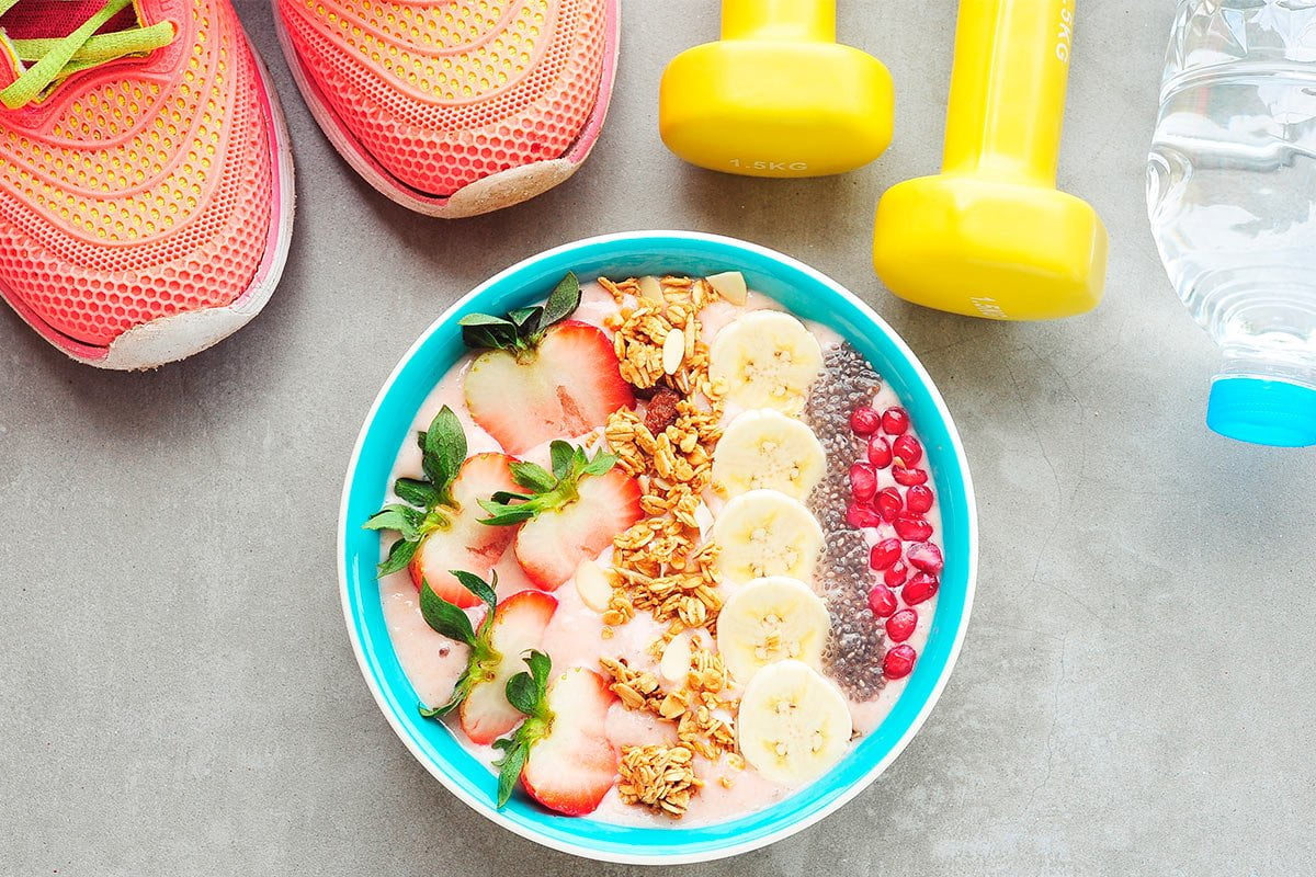 Ejercicio en casa: alimentación y accesorios