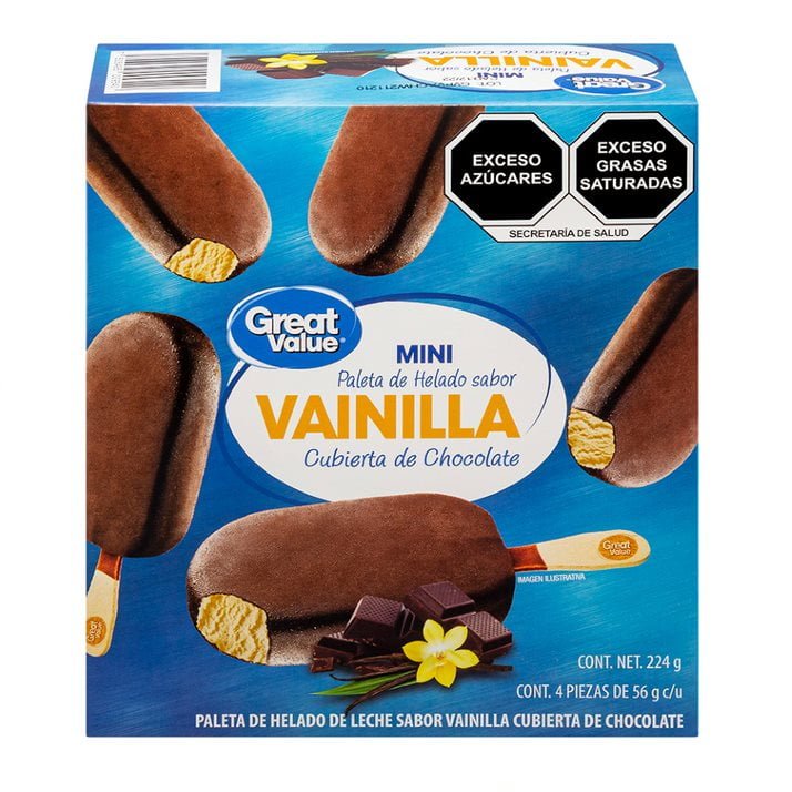 Paleta tipo Magnum Great Value vainilla
