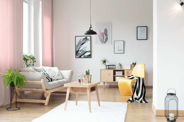 Cortinas con colores pasteles