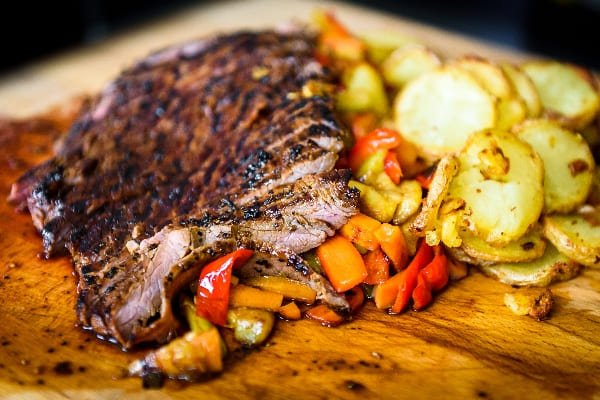 Arrachera marinada con cerveza