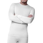 CAMISETA térmica doble felpa cuello redondo manga larga para Hombre HACKMAN HC-CSFCRC-21