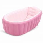 banera inflable rosa