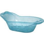 banera tina azul plastico