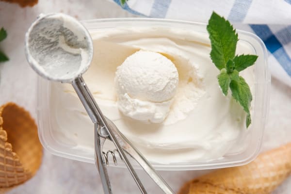 Helado de yogurt casero