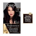 Tinte para cabello L'Oréal Paris Preference 2.61 roma moreno rojizo cenizo