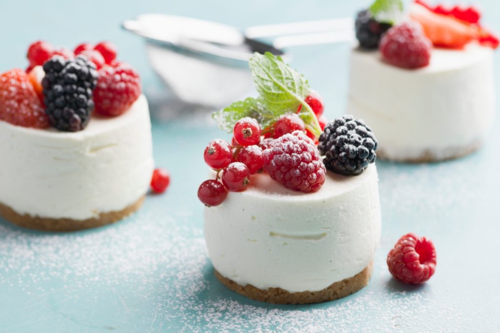 mini tartas dulces