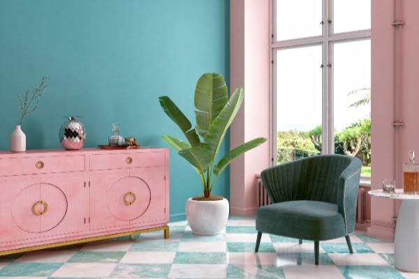 Color pastel para la decoración