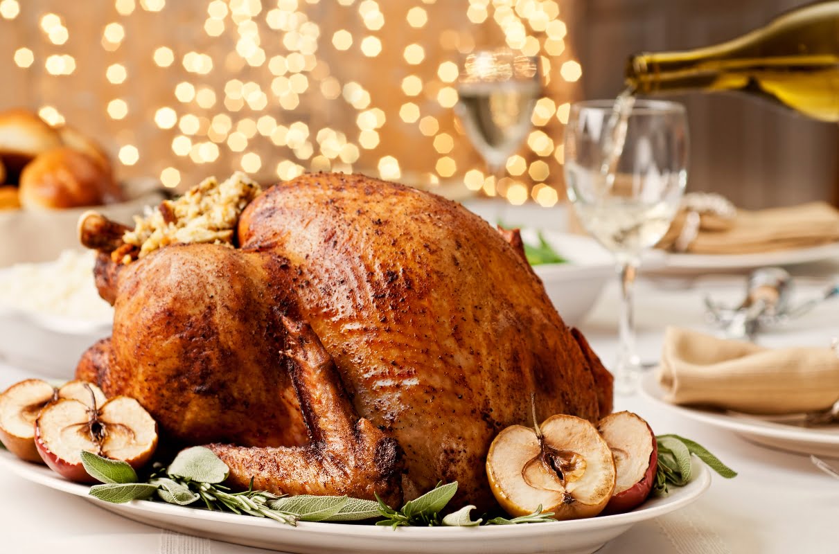 Receta de pavo relleno para Navidad