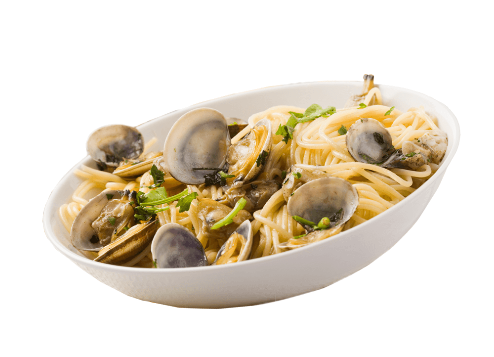 Almejas con espagueti