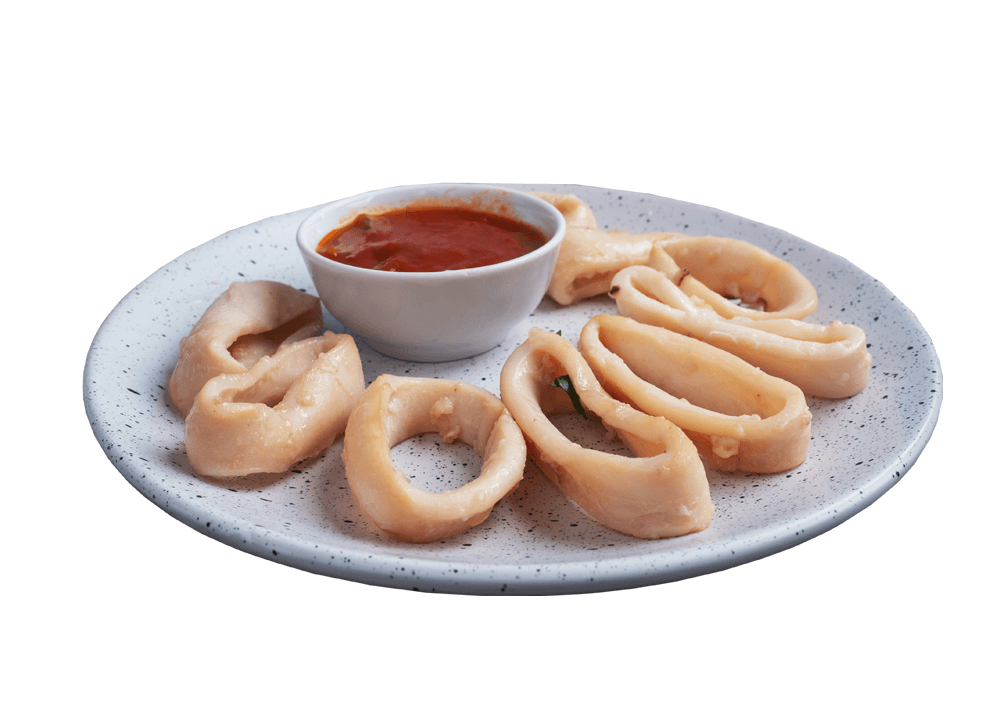Anillas de calamar al ajillo