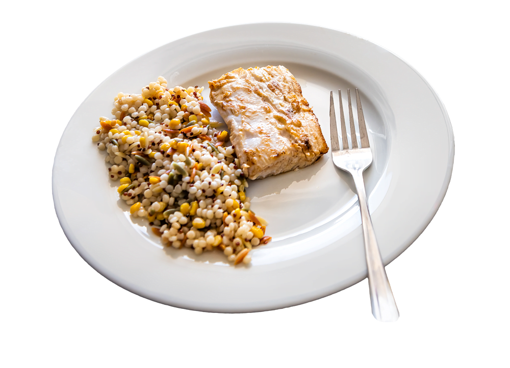 Huachinango a la talla con arroz y plátano