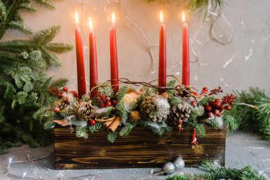 Centros de mesa para Navidad